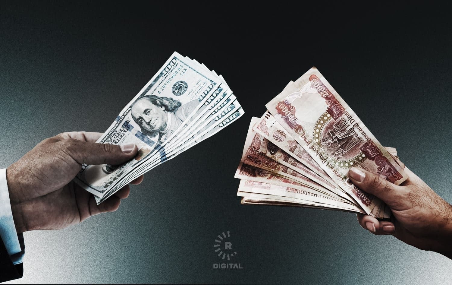 بەهای دینار بەرامبەر دۆلار بەرز دەبێتەوە