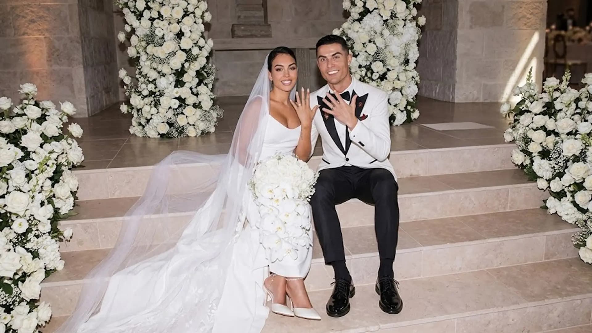 Cristiano Ronaldo û Georgina Rodriguez bi awayekî fermî zewicîn