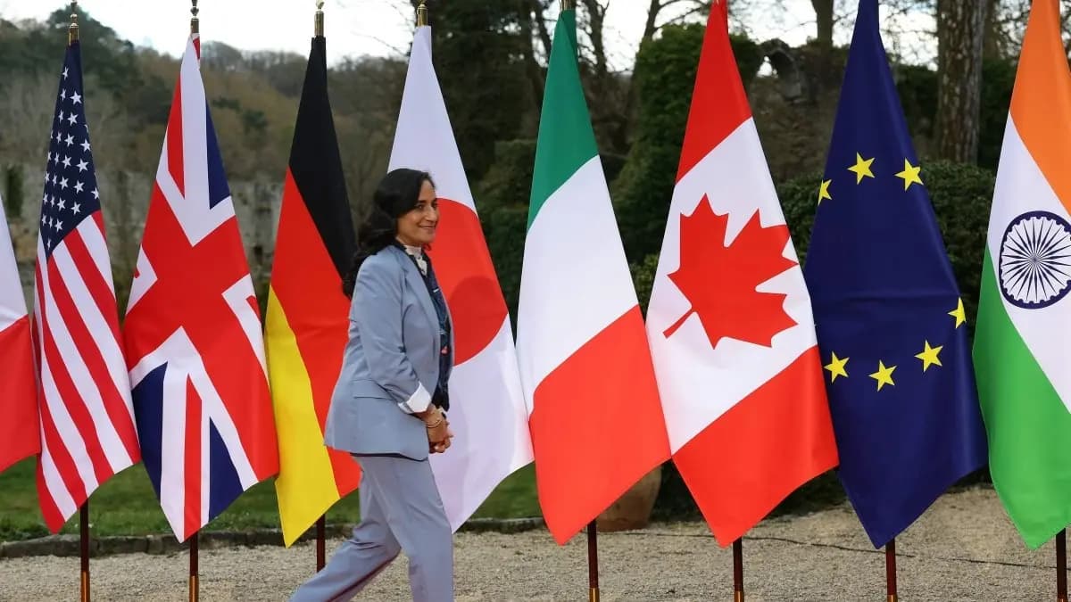 Kanada Dışişleri Bakanı Anita Anand, Mart 2026'daki G7 zirvesinde. / Fotoğraf: Arşiv / AFP