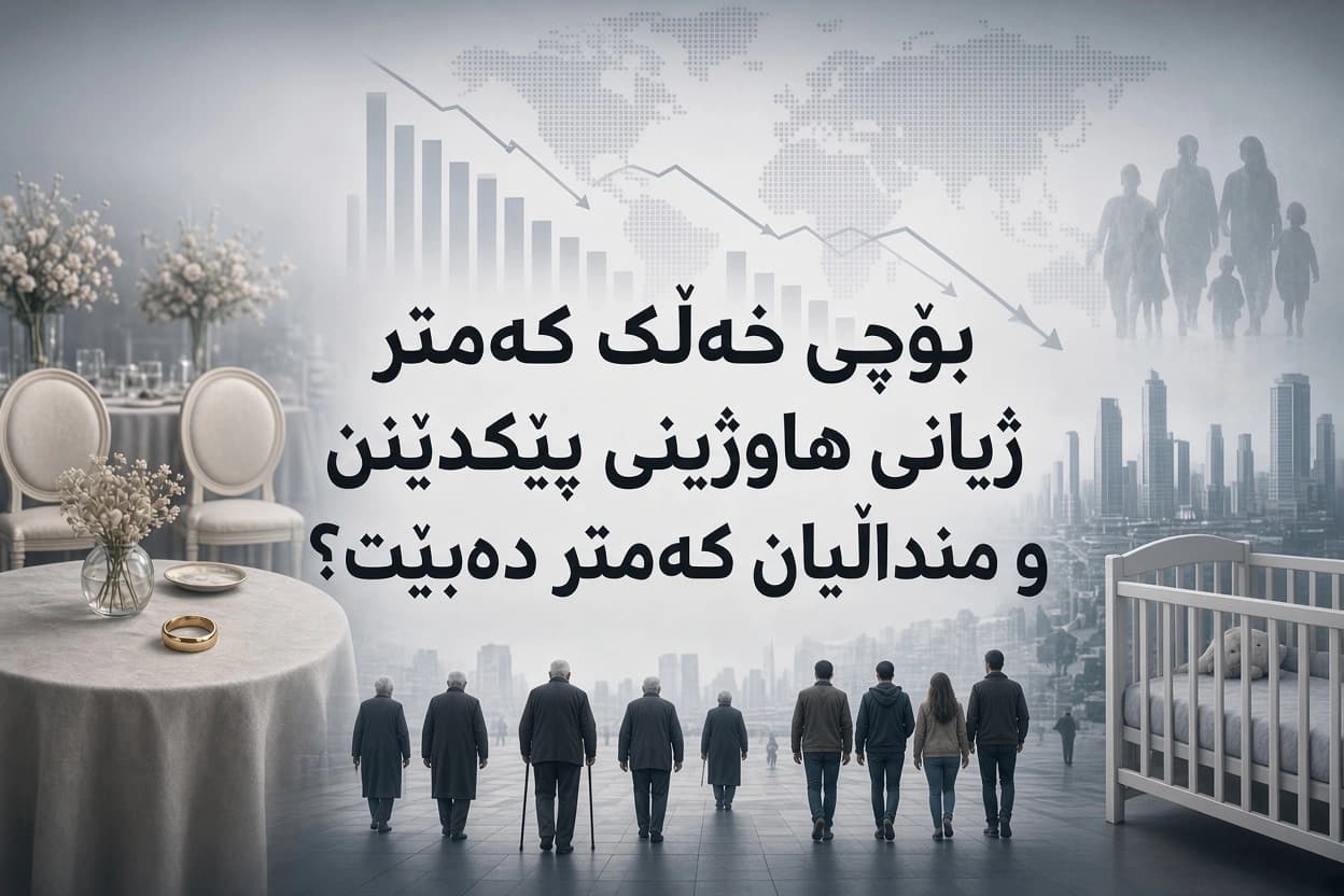 بۆچی خەڵک کەمتر ژیانی هاوژینی پێکدێنن و منداڵیان کەمتر دەبێت؟