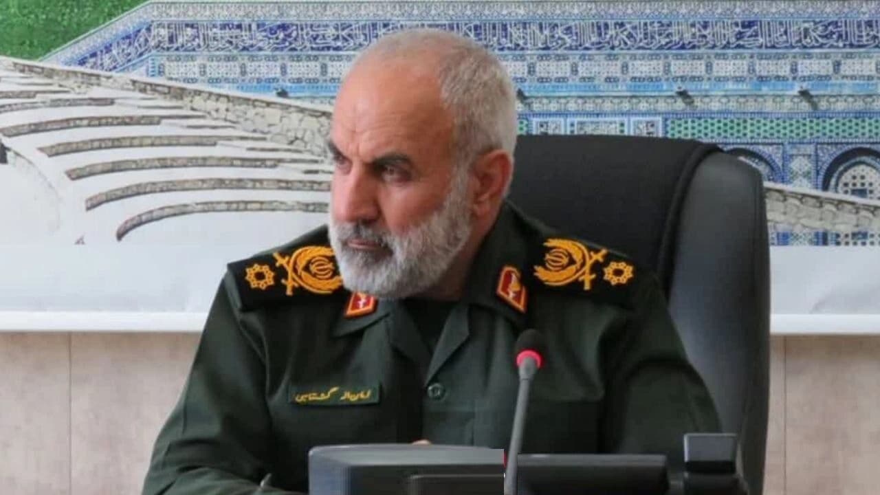 ئەمانوڵڵا گوشتاسپی، فەرماندەی قەرارگەی حەمزە. سەرچاوە: ئاژانسی ئیرنا