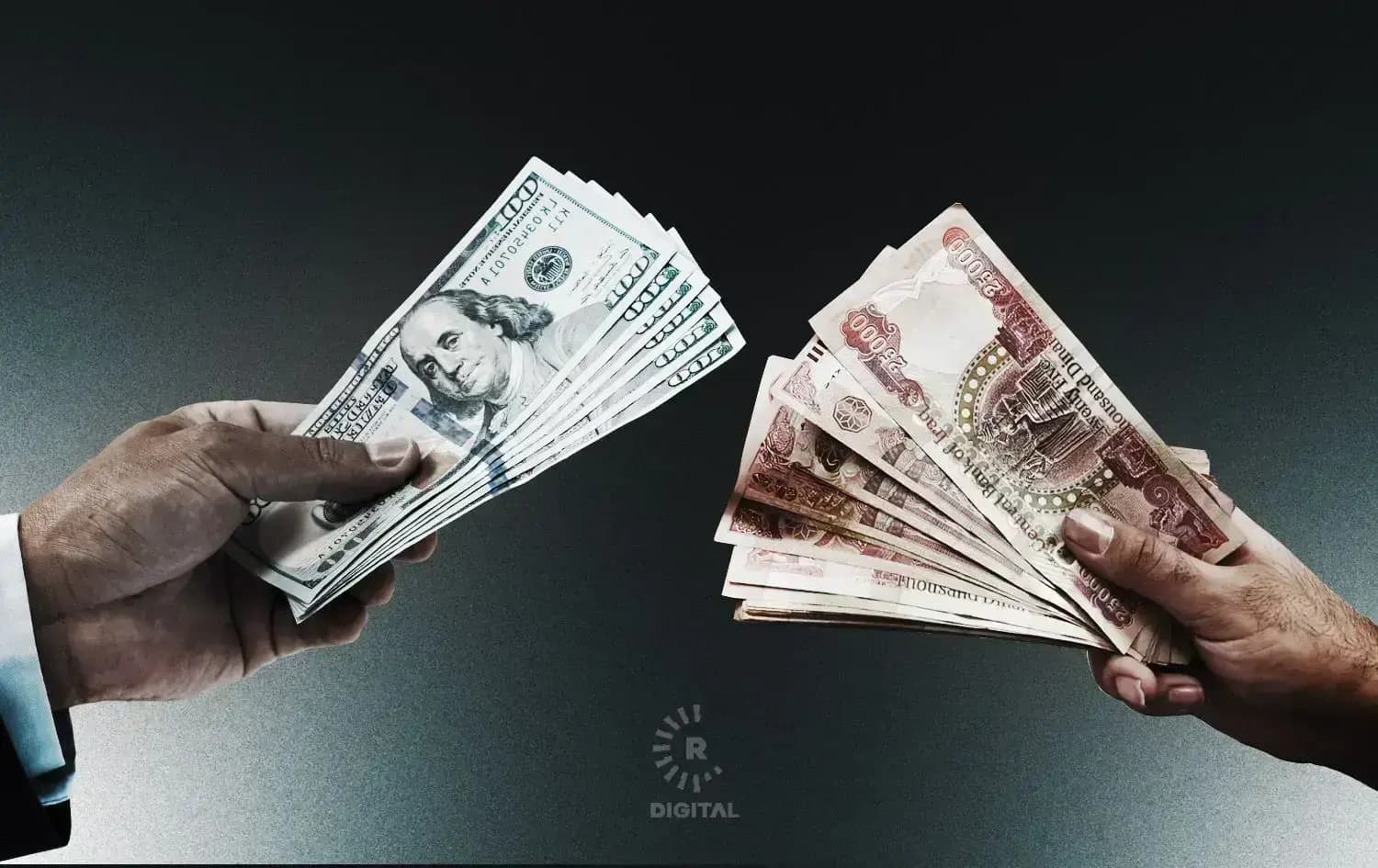 100 دۆلار بە نزیکەی 158 هەزار دینارە