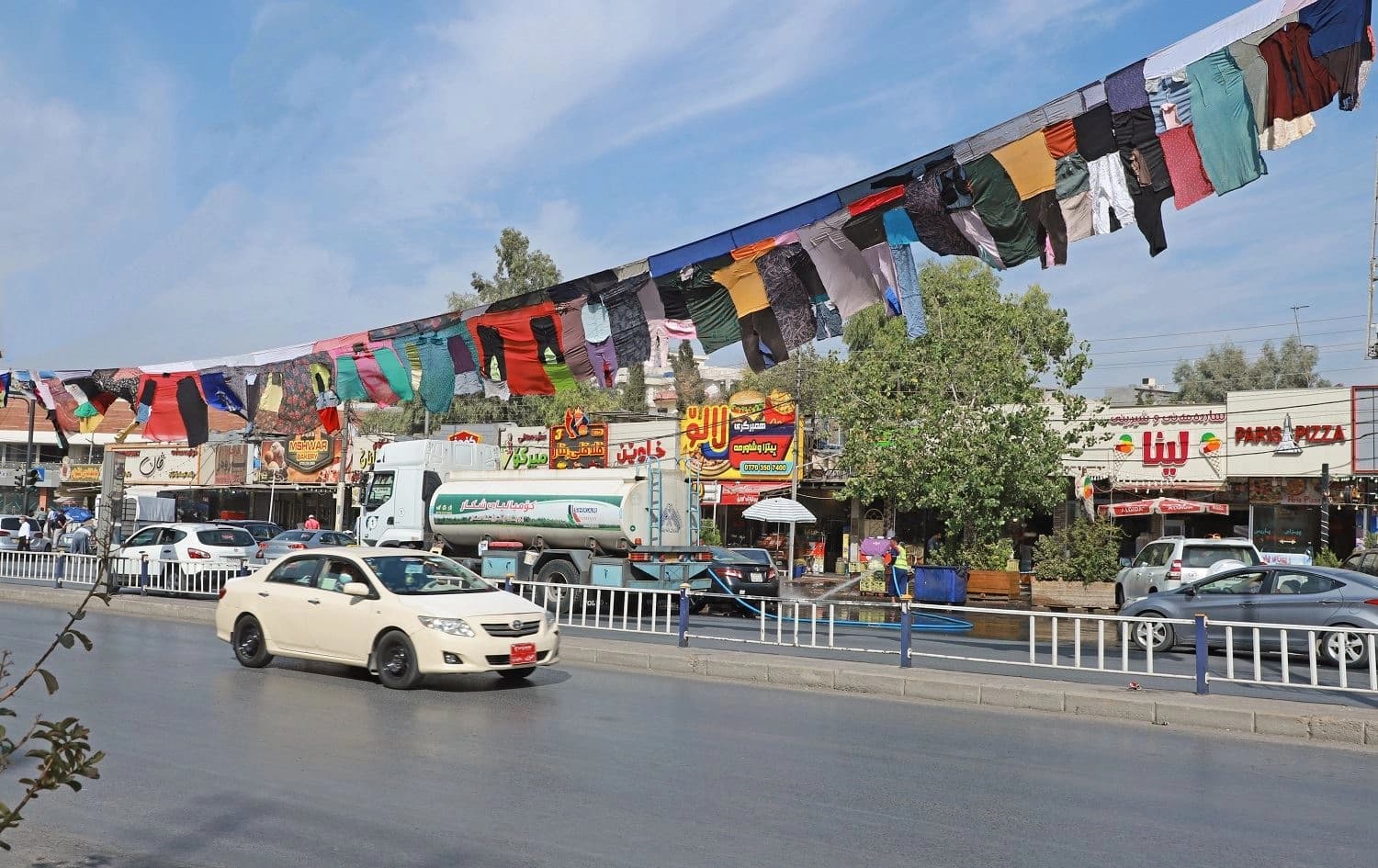 Artwork highlighting domestic violence in Sulaimani taken down after arson attack