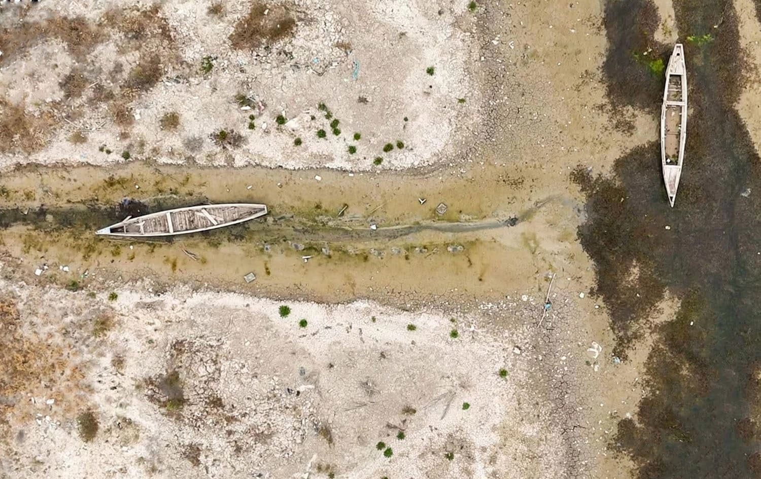 ‘Turning into a desert’: A Dhi Qar river is drying up