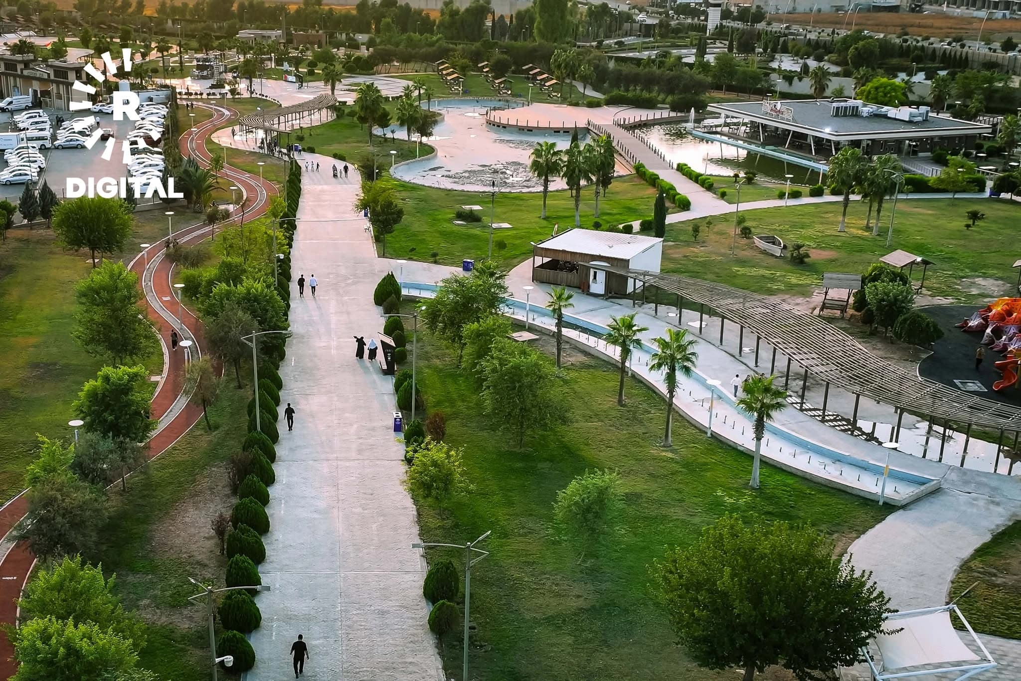 وێنە؛ پارکی پێشمەرگە لە شاری هەولێر دوای نۆژەنکردنەوەی لەلایەن دەزگەی روانگە