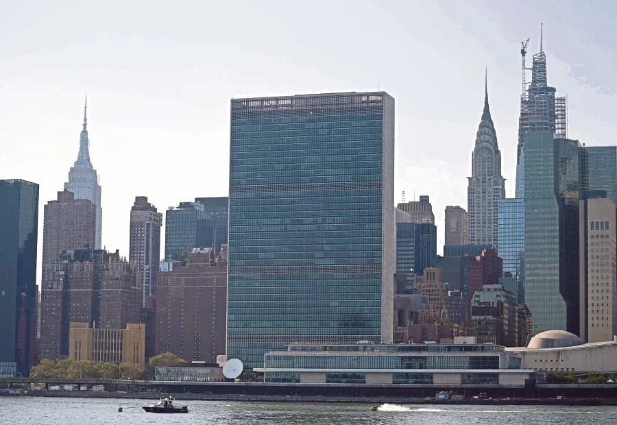 Undated picture of UN building in New York City, US. File Photo: AFP