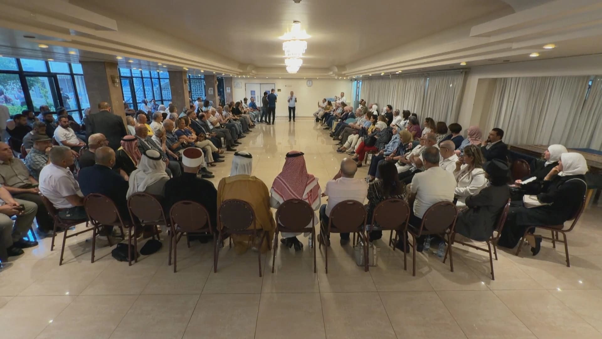 Eşîrên Bedewî û nûnerên Durziyan li Şamê civiyan / Wêne: Rûdaw