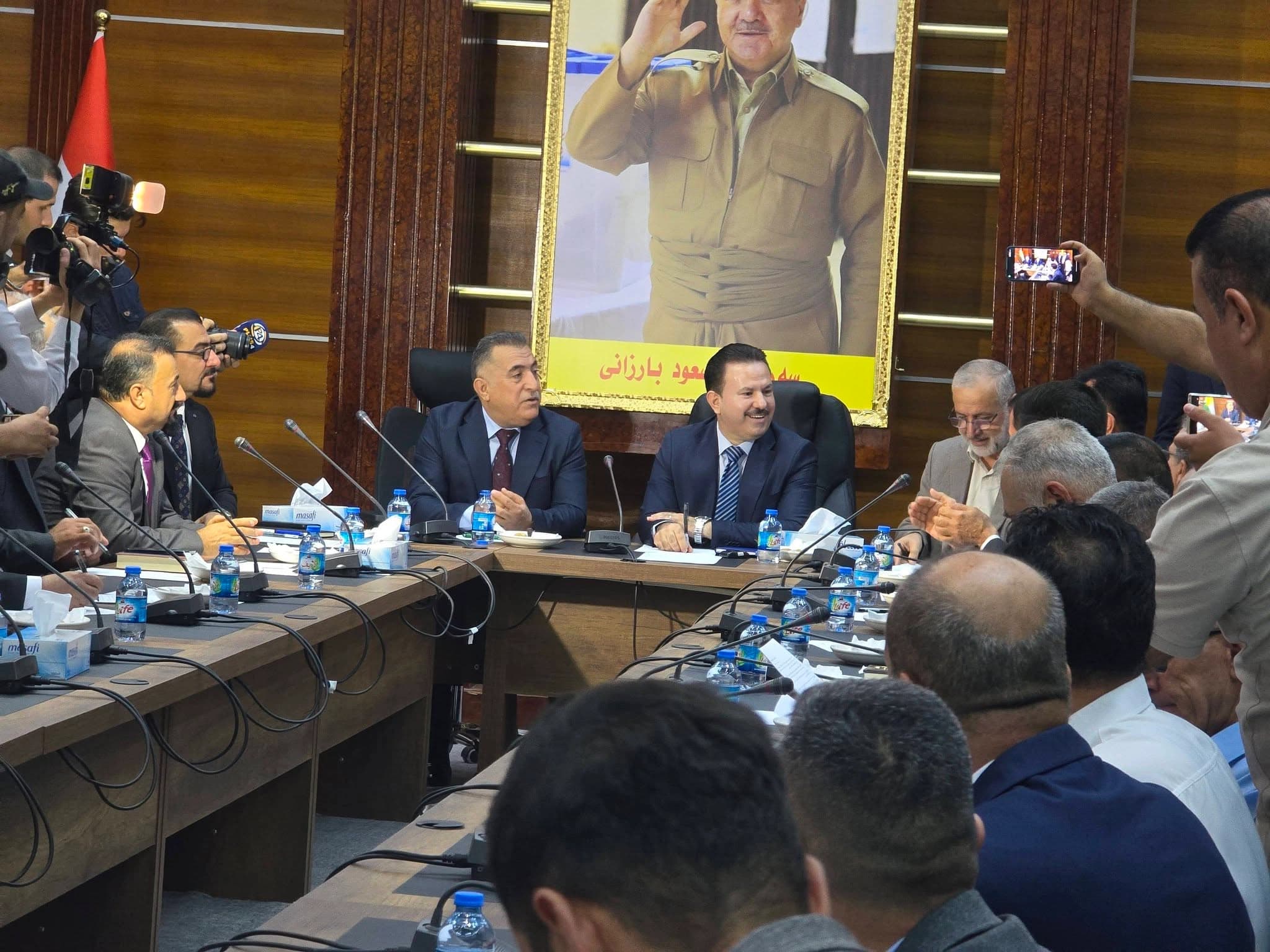 کۆبوونەوەی لایەنە کوردستانییەکان لە بارەگای لقی سێی پارتی لە کەرکووک