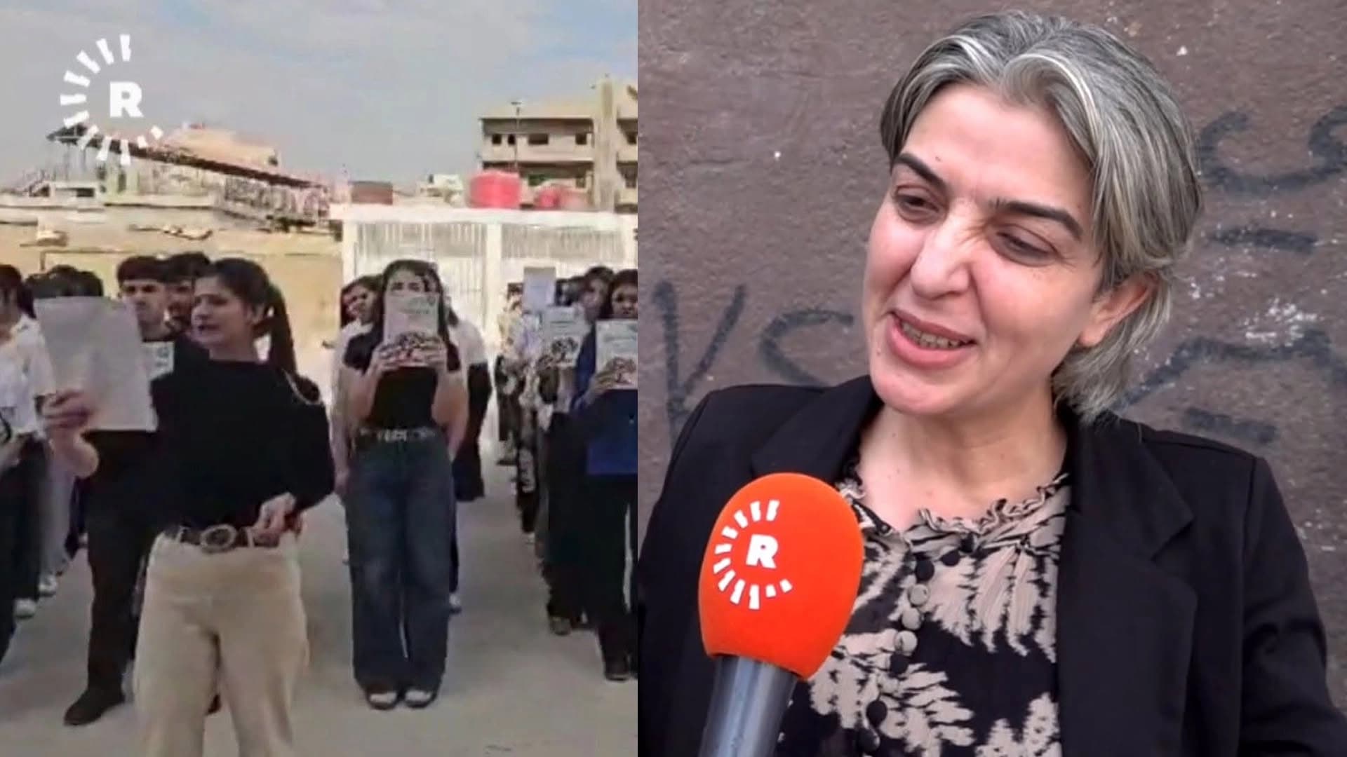 مديرة منطقة قامشلو: جيان هسام - طلاب كورد محتجون على قرار وزارة التربية