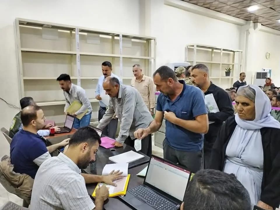 نازحون من سنجار في دهوك- صورة أرشيفية